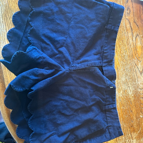 J. Crew Pants - J. Crew Navy Scalloped-Edge Shorts